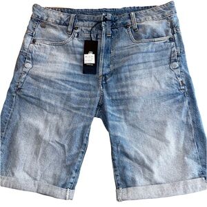 NWT Gstar Raw D-Staq Denim Shorts in Vintage Medium
